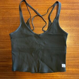 Vuori Ribbed Camisole - Forest Green